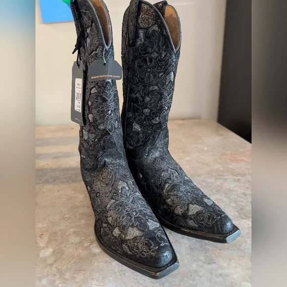 Shyanne Bittersweet Western Boots -Snip Toe - Genuine Leather Women's Size 7.5 - Picture 3 of 14